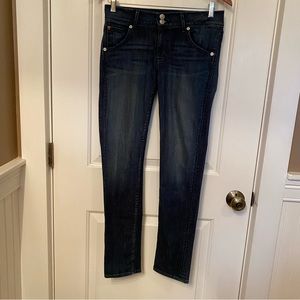 HUDSON JEANS BLUE DENIM COLLIN FLAP SKINNY STRETCH SIZE 27